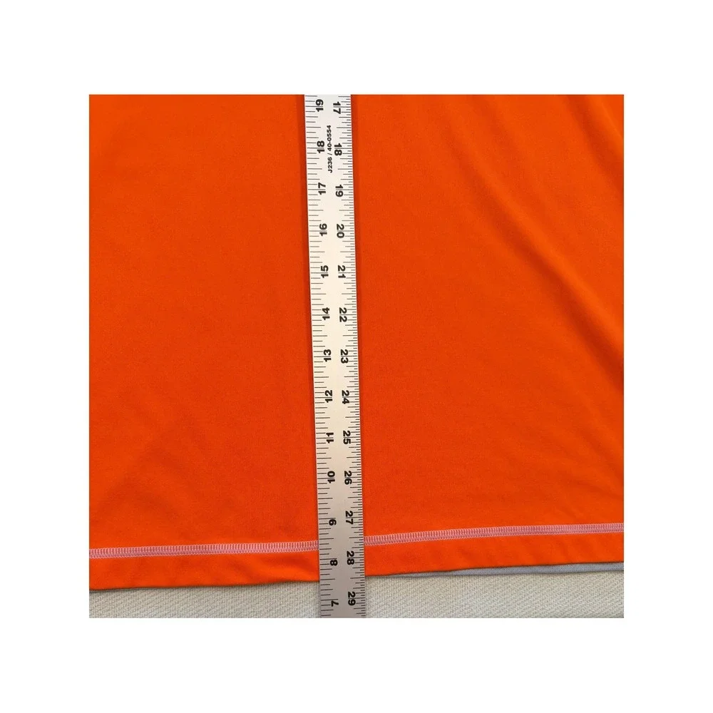Adidas Golf Adizero Polo Shirt Mens Large Orange Grey Mesh Back Performance Tee
